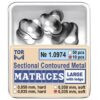 Sectional Contoured Metal Matrices Large with Ledge